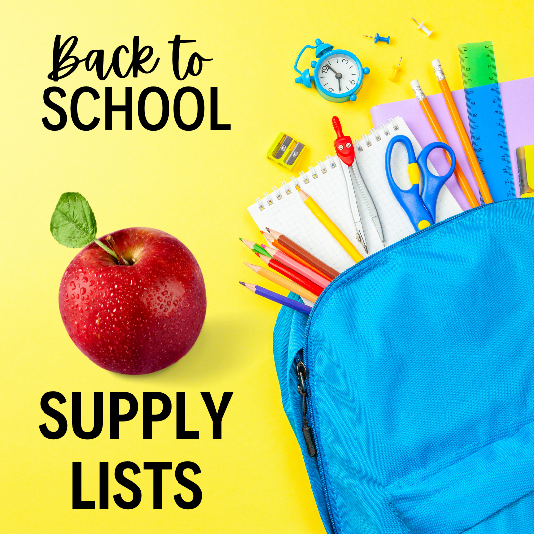  Click here for back-to-school supply lists